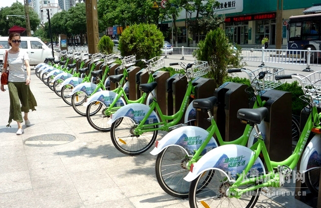 天水公共自行車 解決市民出行“最后一公里”