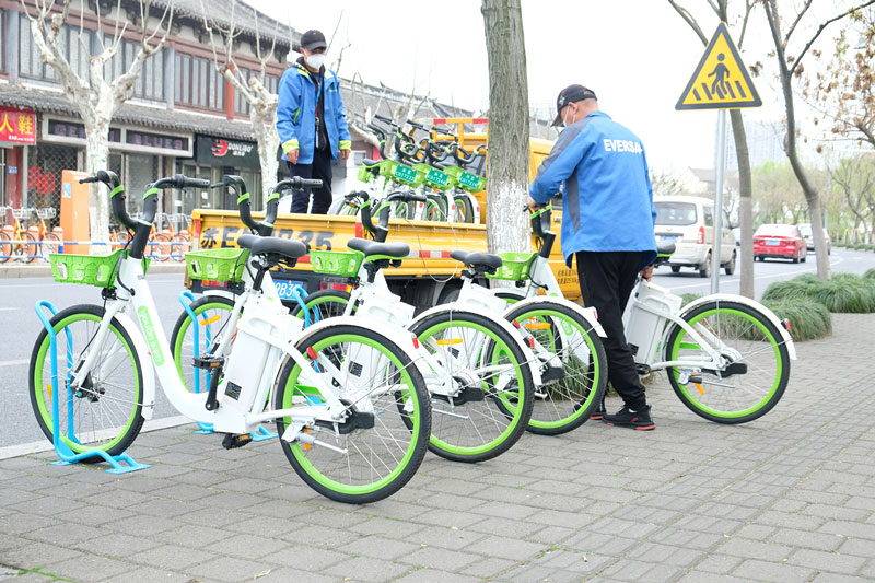 2000輛共享助力自行車為城市復(fù)蘇