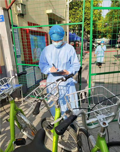 蘇州昆山市公共自行車奔赴封管控區(qū) 助力疫情防控