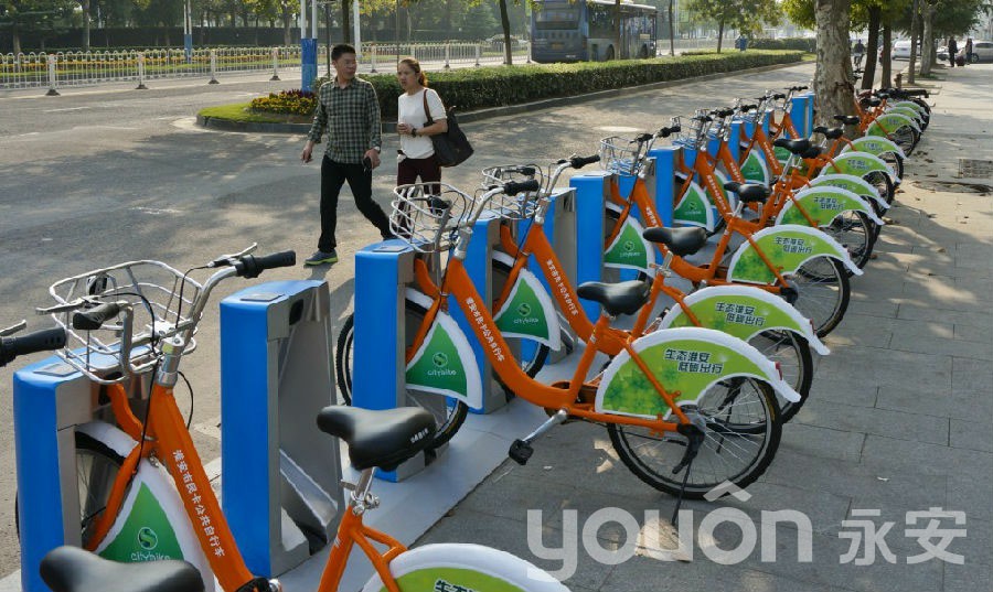 淮安市公共自行車破解“最后一公里”難題