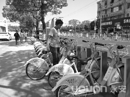 義烏首批公共自行車昨清新亮相
