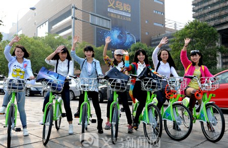 騎車逛商城，成義烏市民新體驗(yàn)